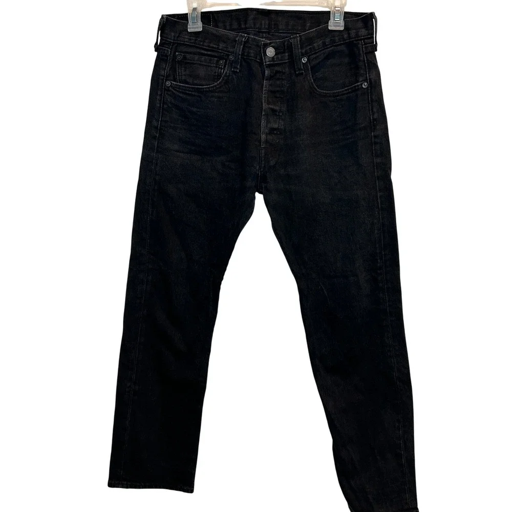 Levi's 501 Original Fit Jeans 32x30 Mens Black Straight Leg Button Fly 005012442